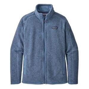 Patagonia Women's Better Sweater Jacket Heathered Light Blue Full-Zip Fleece
